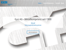 Tablet Screenshot of gysi.ch